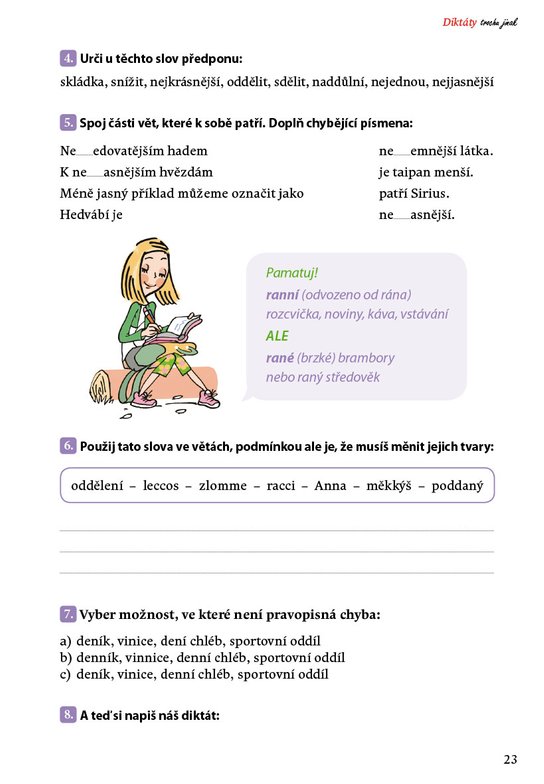 Diktáty trochu jinak pro 5. třídu ZŠ