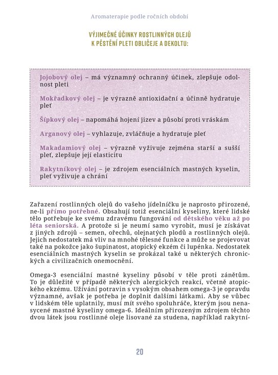 Aromaterapie podle ročních období