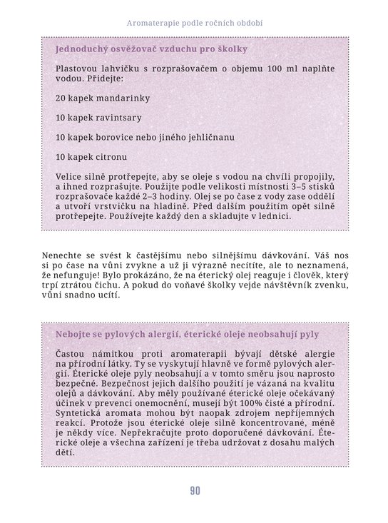 Aromaterapie podle ročních období