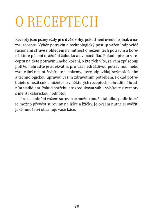 Kuchařka při onemocnění žaludku