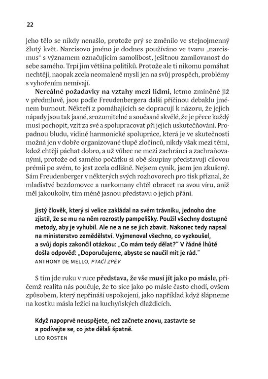Jak žít a vyhnout se syndromu vyhoření