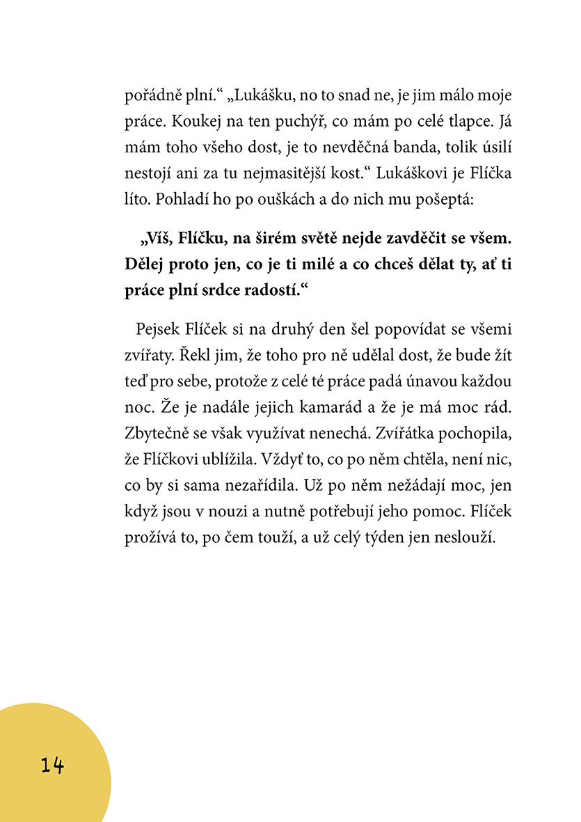 Moudra pejska Flíčka, než se zavřou víčka