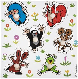 Dřevěné vkládací puzzle Krtek malé