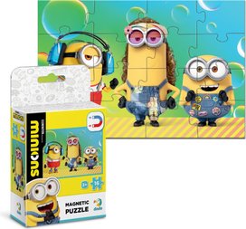 Magnetické puzzle Mimoni Party 16 dílků
