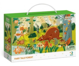 Puzzle s hledáním obrázků Pohádkový les