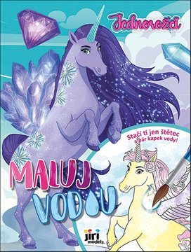Maluj vodou A4 Jednorožci