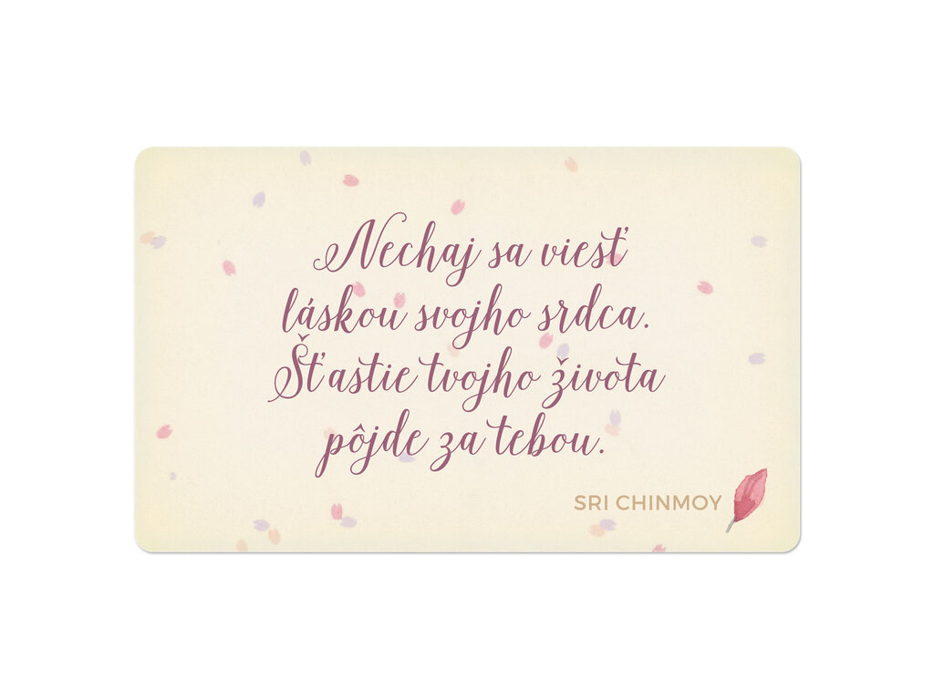 Nechaj sa viesť láskou s dreveným stojančekom