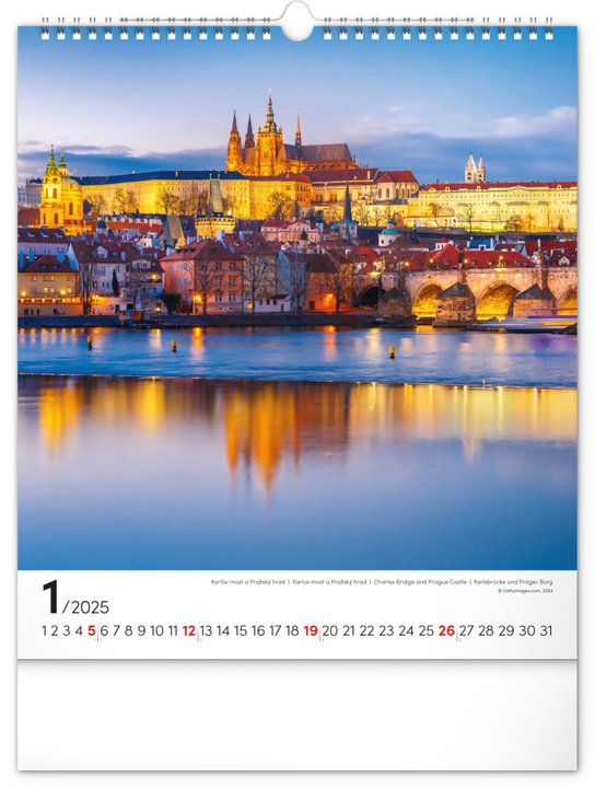 Praha 2025 - nástěnný kalendář