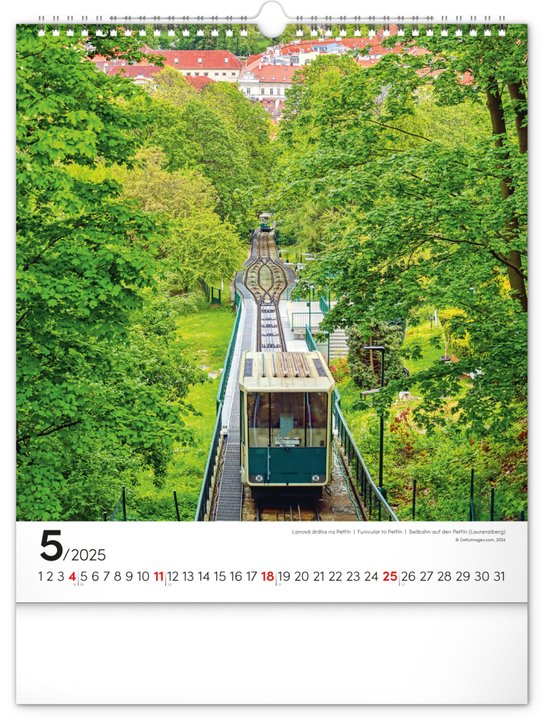 Praha 2025 - nástěnný kalendář