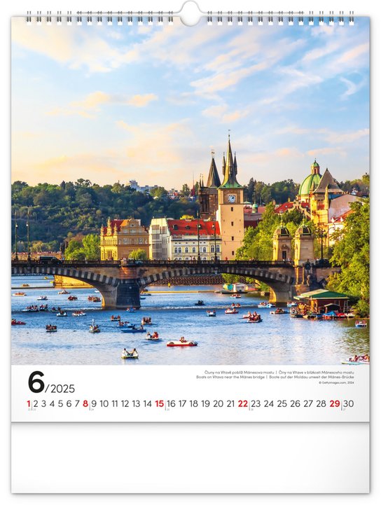 Praha 2025 - nástěnný kalendář