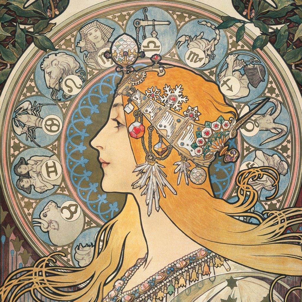 Alfons Mucha 2025 - nástěnný kalendář