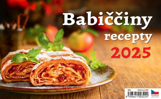 Babiččiny recepty 2025 - stolní kalendář