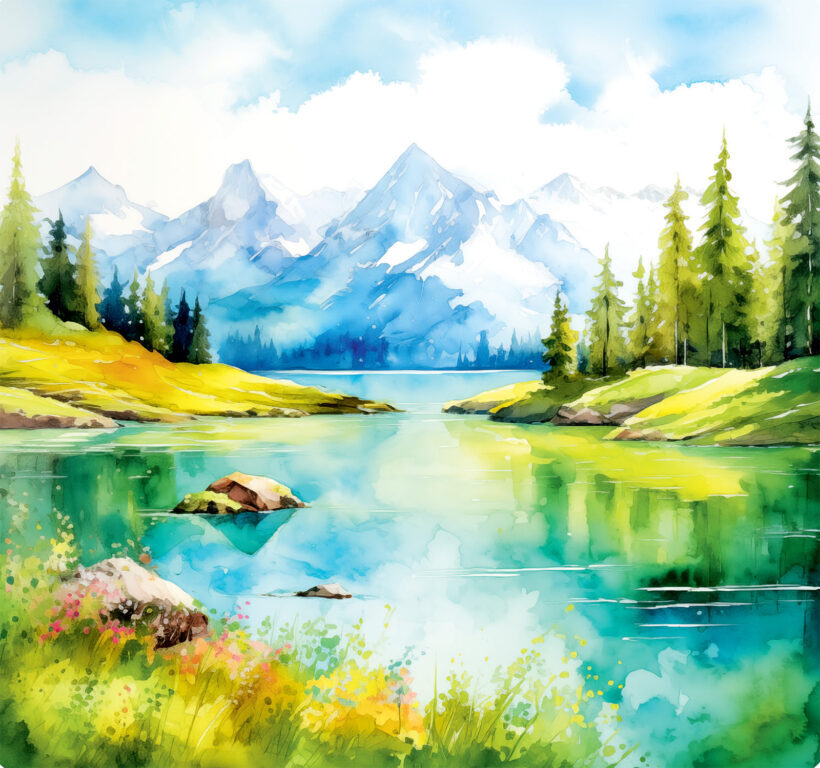 Aquarelle 2025 - nástěnný kalendář