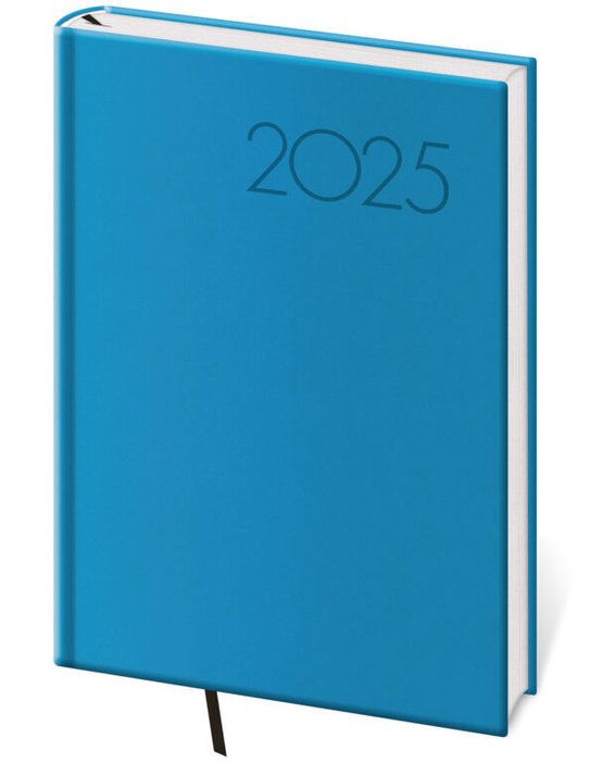 Denní diář 2025 A5 Print Pop světle modrý