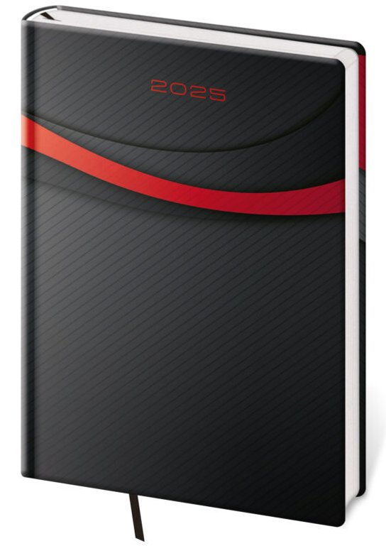 Denní diář 2025 A5 Vario Black design