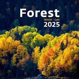 Les 2025 - nástěnný kalendář