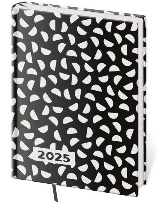 Denní diář 2025 B6 Vario Lyra B&W