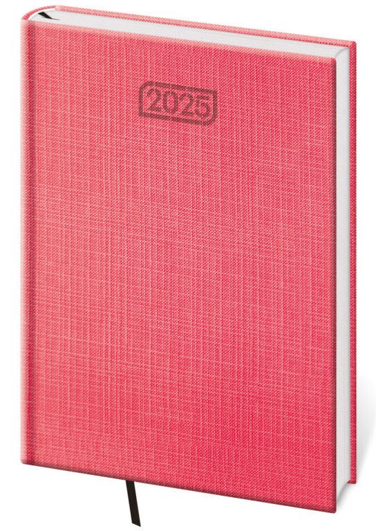 Denní diář 2025 A5 Zephir červený