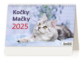 Kočky 2025 - stolní kalendář