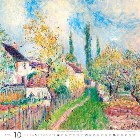 Impressionism 2025 - nástěnný kalendář