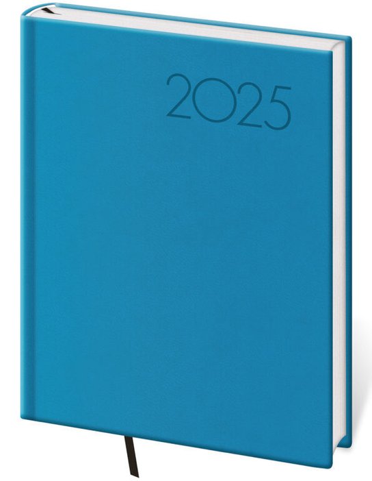 Denní diář 2025 B6 Print Pop světle modrý