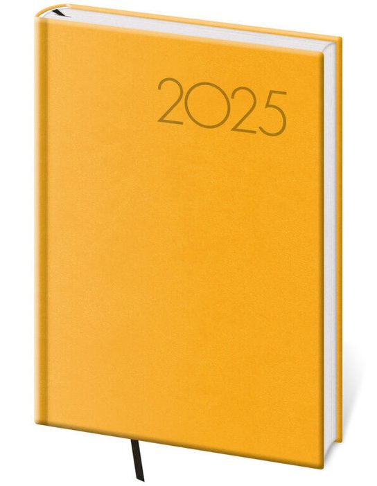 Týdenní diář 2025 A5 Print Pop žlutý