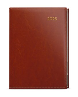 Týdenní diář 2025 Oskar Premier A5 hnědá