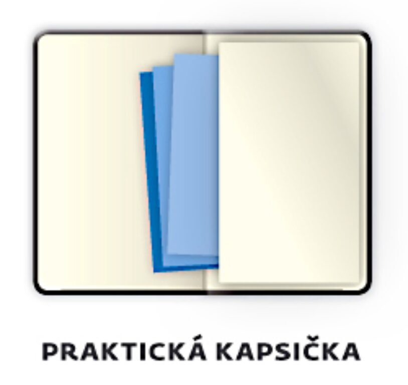 Týdenní diář 2025 B6 Flexies modrý s poutkem