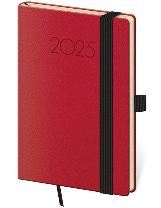Kapesní diář 2025 New Praga červený