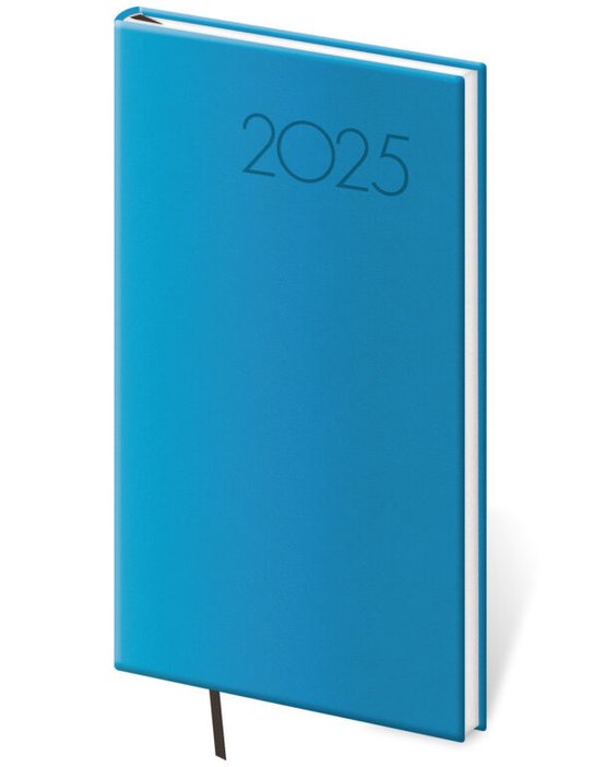 Kapesní diář 2025 Print Pop světle modrý