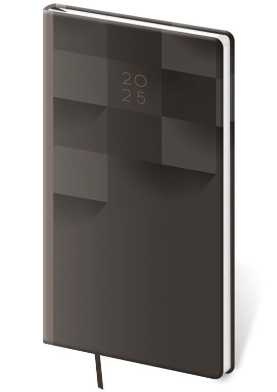 Kapesní diář 2025 Vario Grey design