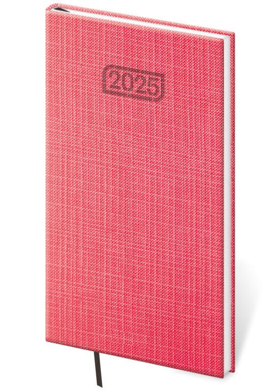 Kapesní diář 2025 Zephir růžový