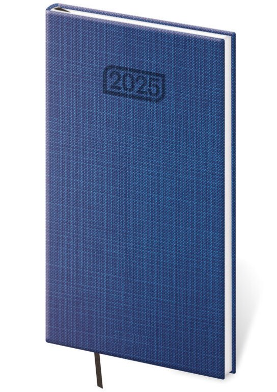 Kapesní diář 2025 Zephir modrý