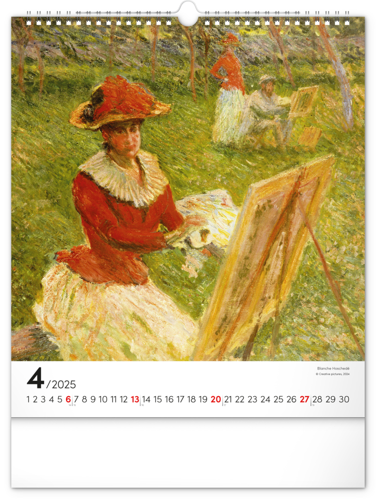 Claude Monet 2025 - nástěnný kalendář