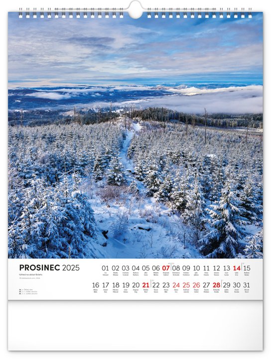 Šumava 2025 - nástěnný kalendář