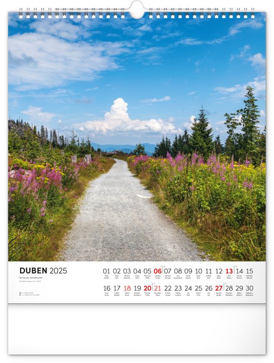 Šumava 2025 - nástěnný kalendář