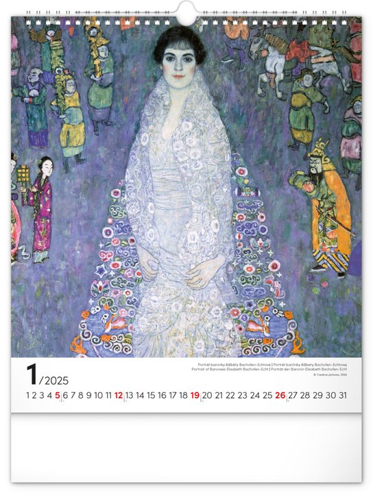 Gustav Klimt 2025 - nástěnný kalendář
