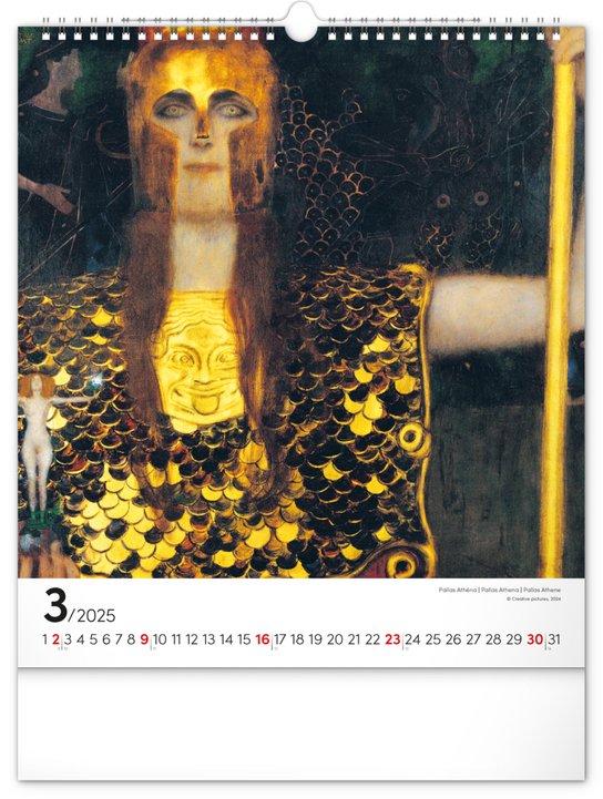 Gustav Klimt 2025 - nástěnný kalendář