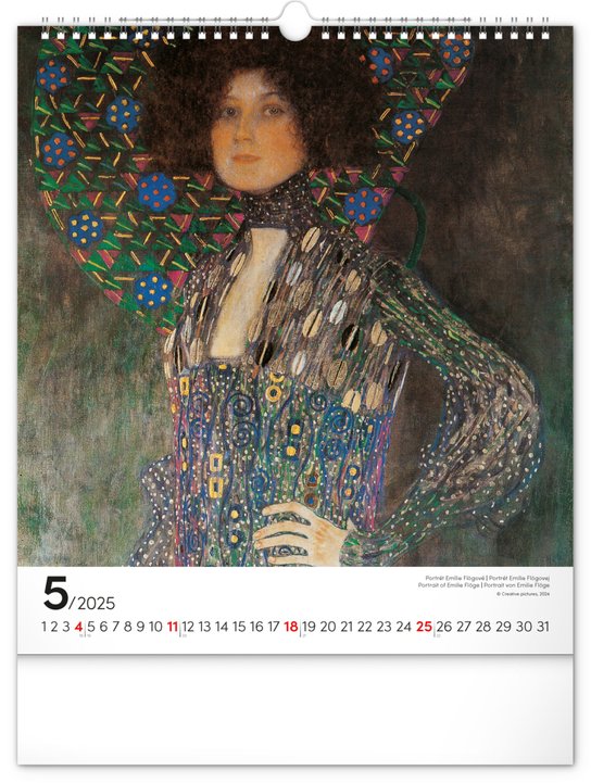 Gustav Klimt 2025 - nástěnný kalendář