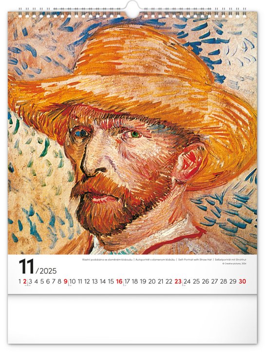 Vincent van Gogh 2025 - nástěnný kalendář