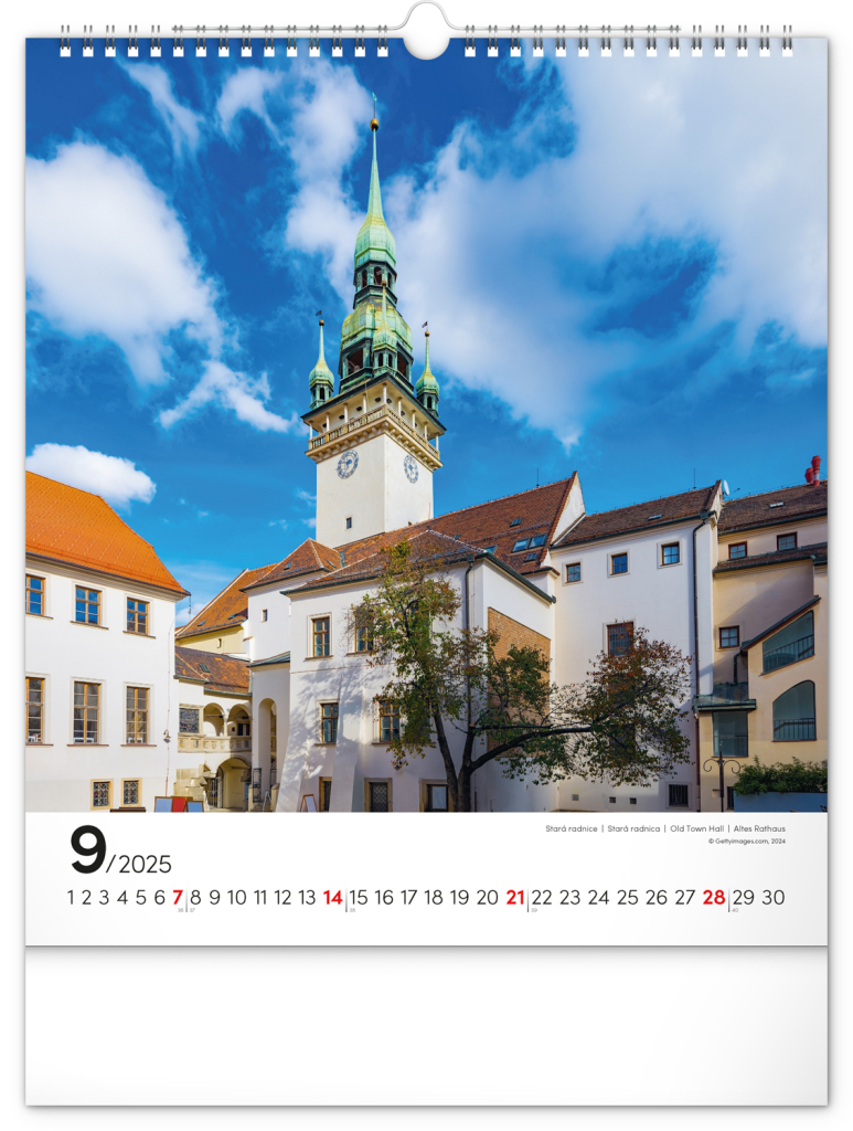 Brno 2025 - nástěnný kalendář