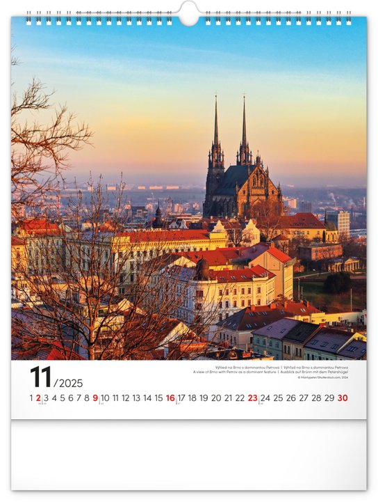 Brno 2025 - nástěnný kalendář