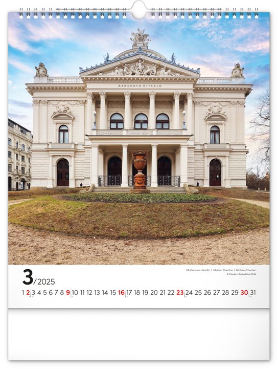 Brno 2025 - nástěnný kalendář