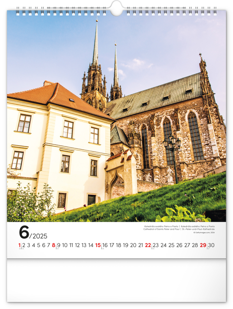 Brno 2025 - nástěnný kalendář