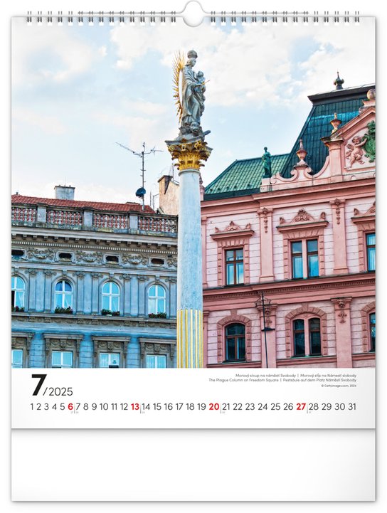 Brno 2025 - nástěnný kalendář