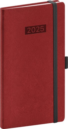 Kapesní diář 2025 Diario bordó