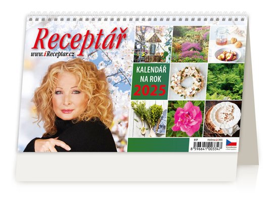 Receptář 2025 - stolní kalendář