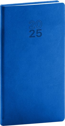 Kapesní diář Aprint 2025 modrý