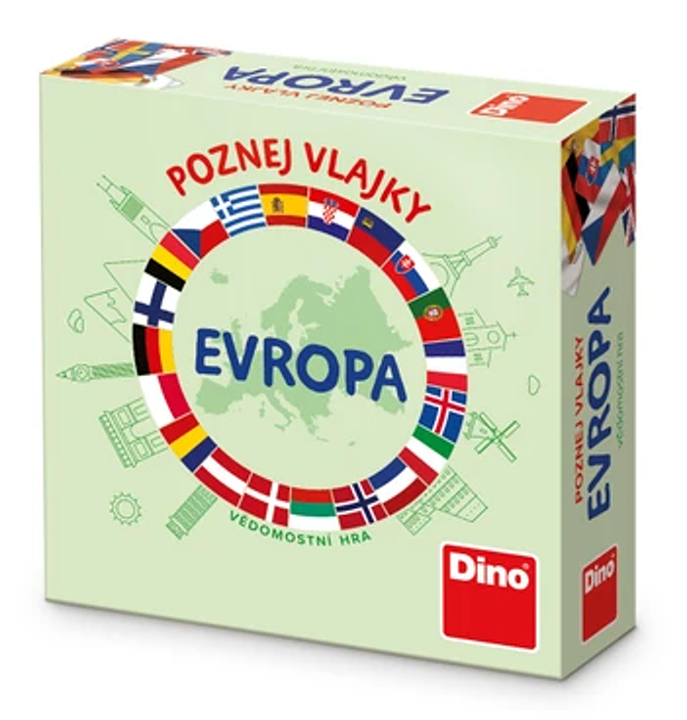 DinoToys Hra Poznej vlajky Evropa