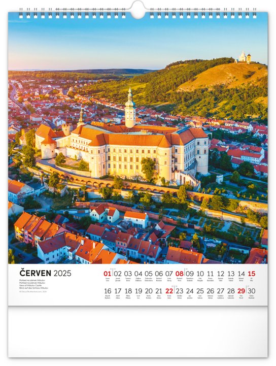 Česká republika 2025 - nástěnný kalendář